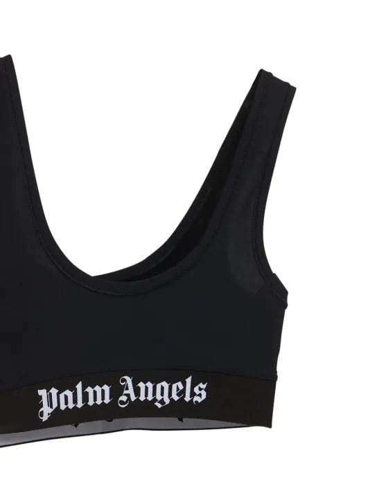 Palm Angels   Classic logo jersey bra top 