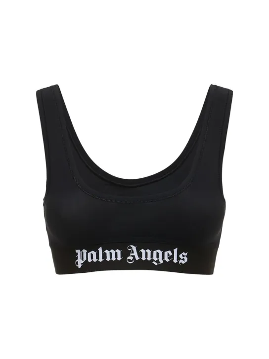 Palm Angels   Classic logo jersey bra top 