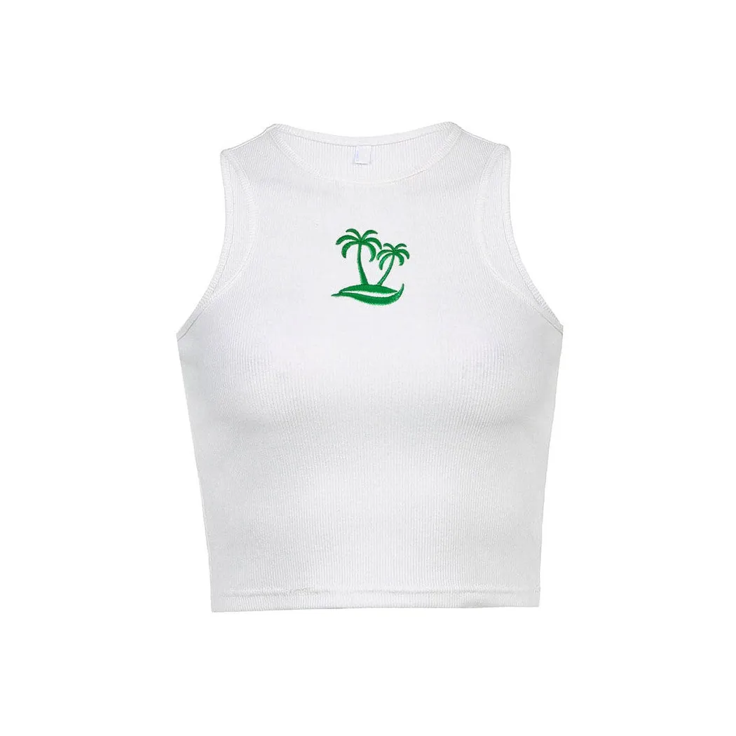 Palm Bay Embroidered Top
