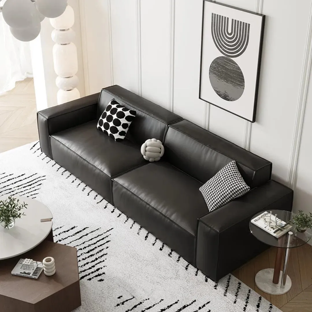 Perdue Faux Leather Sofa