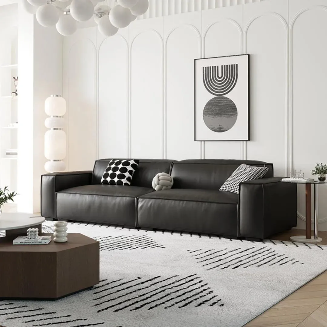 Perdue Faux Leather Sofa