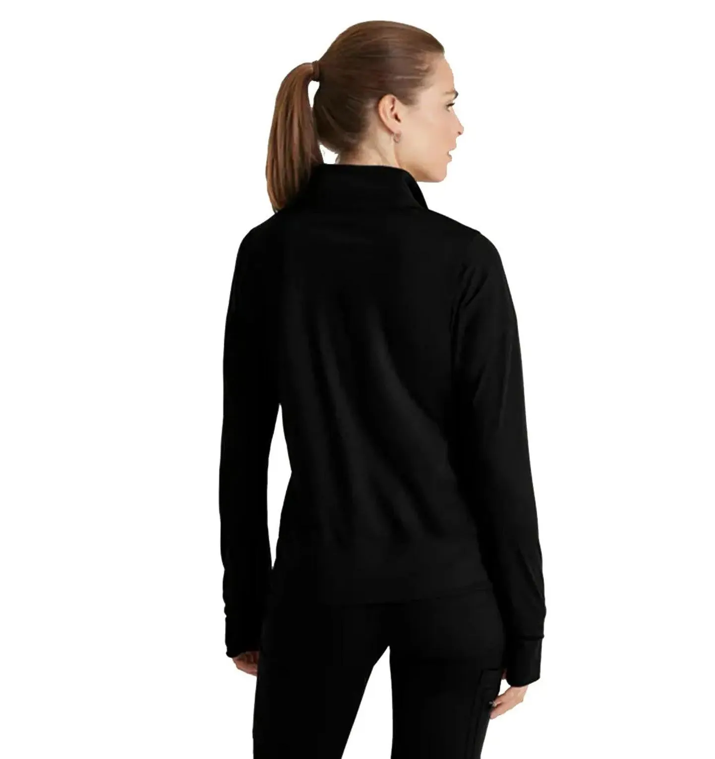 Performance Knit by Barco Arena Kangaroo Pocket Warm-Up Scrub Jacket