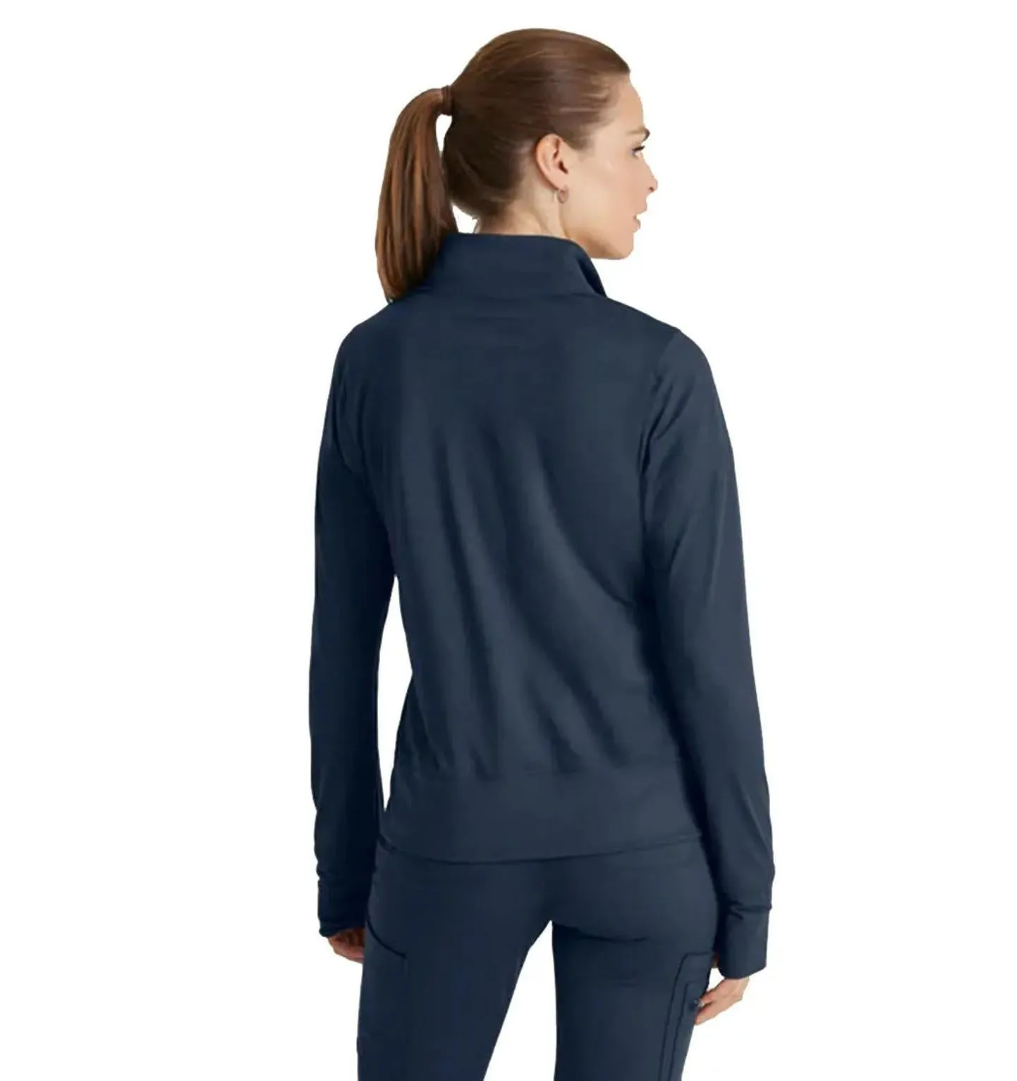 Performance Knit by Barco Arena Kangaroo Pocket Warm-Up Scrub Jacket