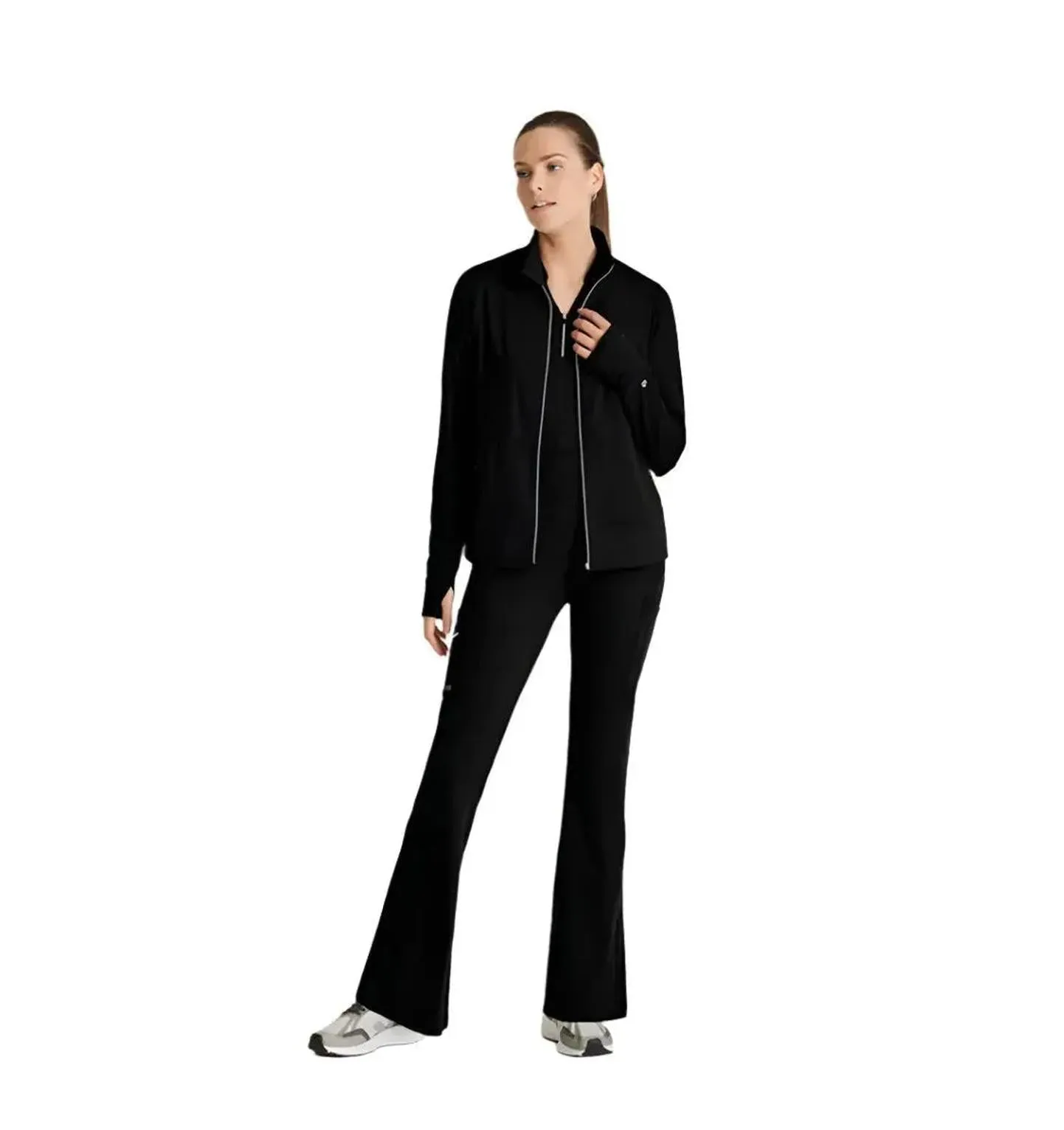 Performance Knit by Barco Arena Kangaroo Pocket Warm-Up Scrub Jacket