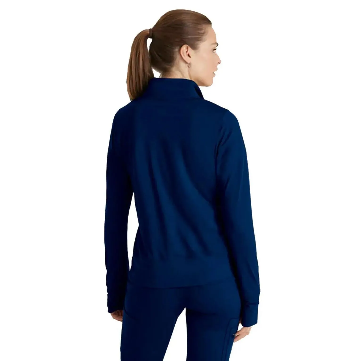 Performance Knit by Barco Arena Kangaroo Pocket Warm-Up Scrub Jacket