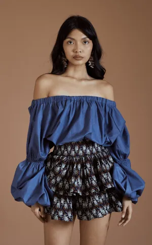 PERLA TOP - BLUE