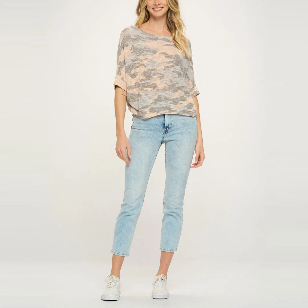 Pink Camo Coastal Top