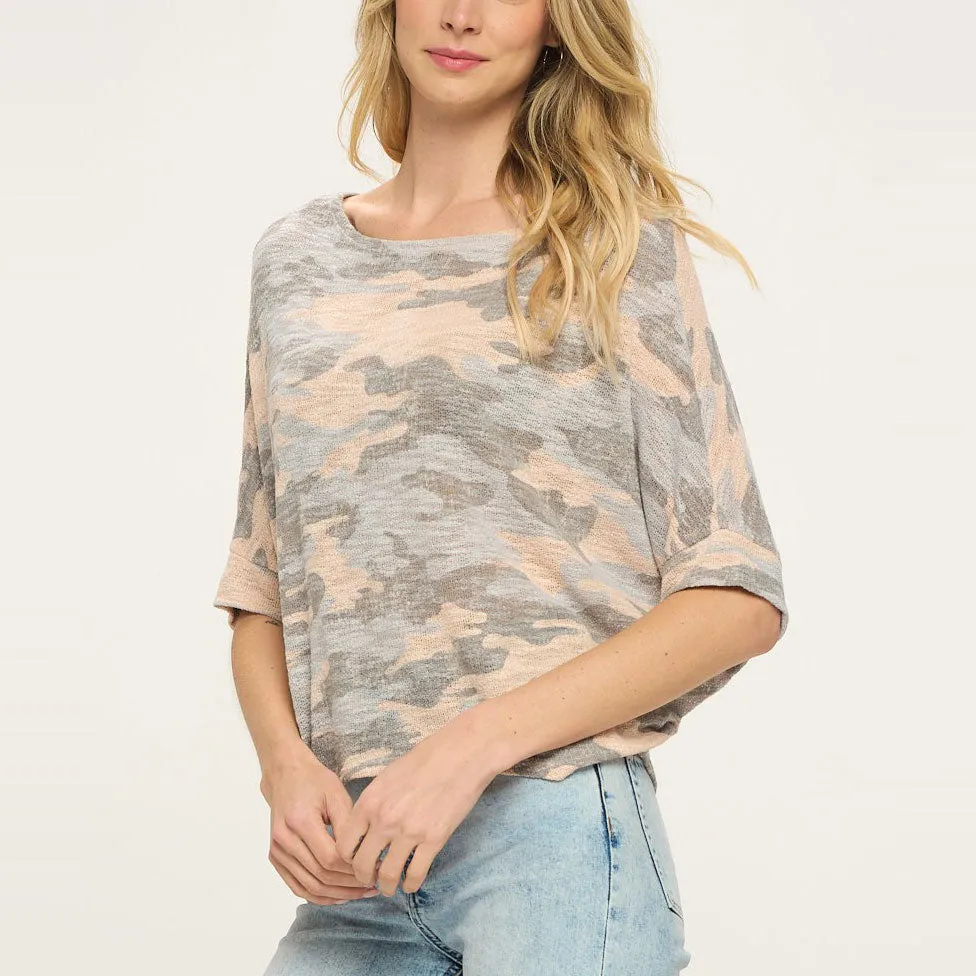 Pink Camo Coastal Top