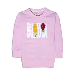 Pink Graphic Terry Sweat Top