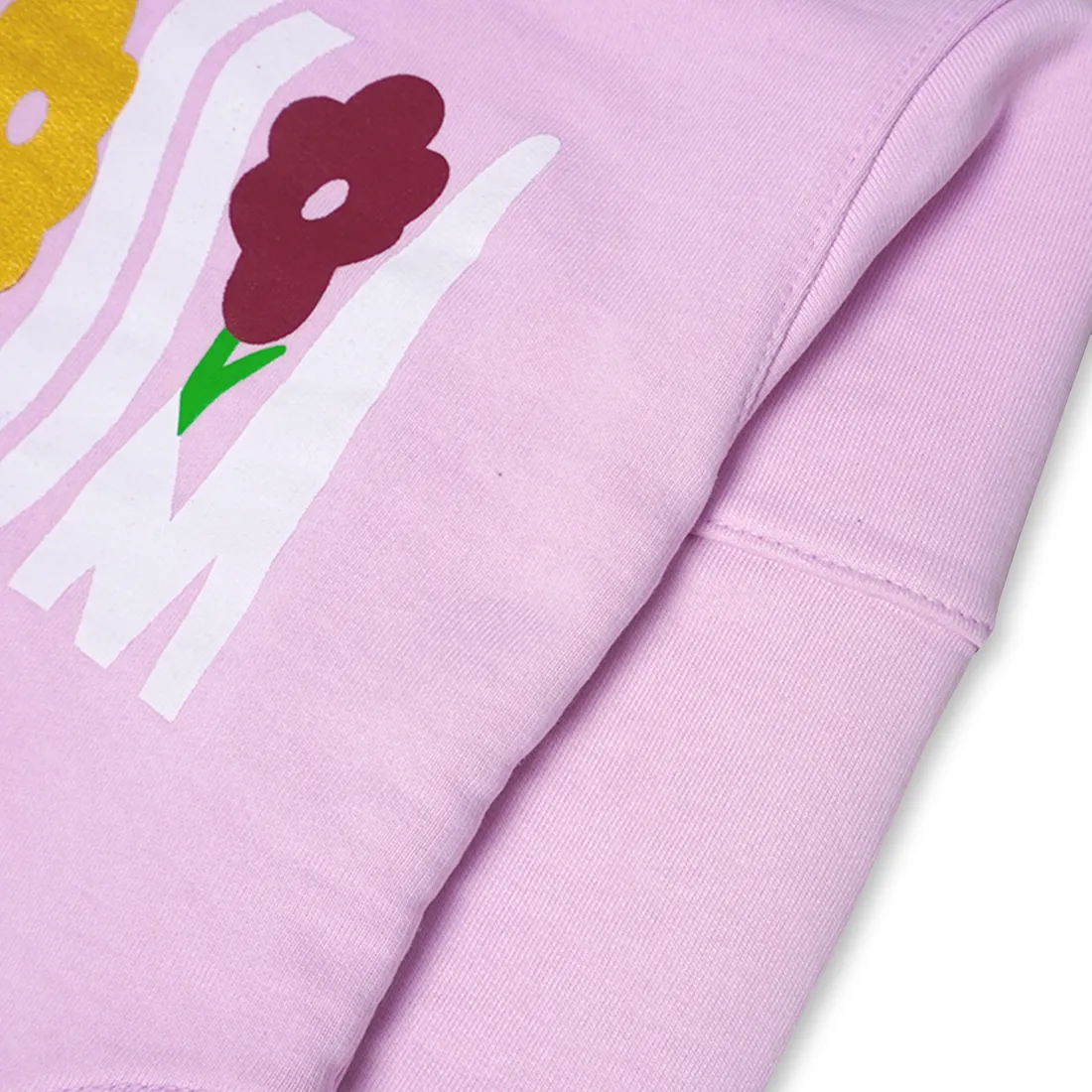 Pink Graphic Terry Sweat Top