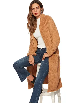 Plush Brown Coat