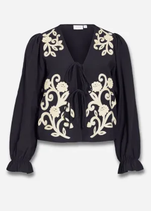 Polene Tie Top in Black