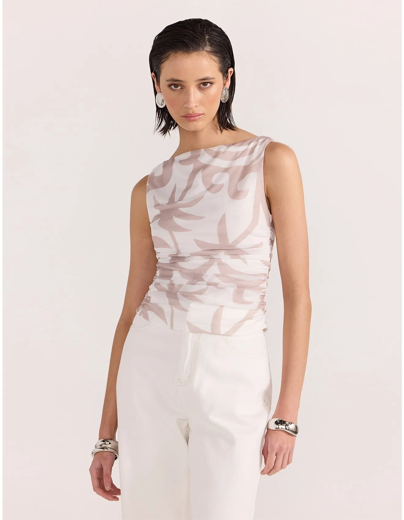 PRE-ORDER DUE MID JANUARY -CELESTE MESH TOP
