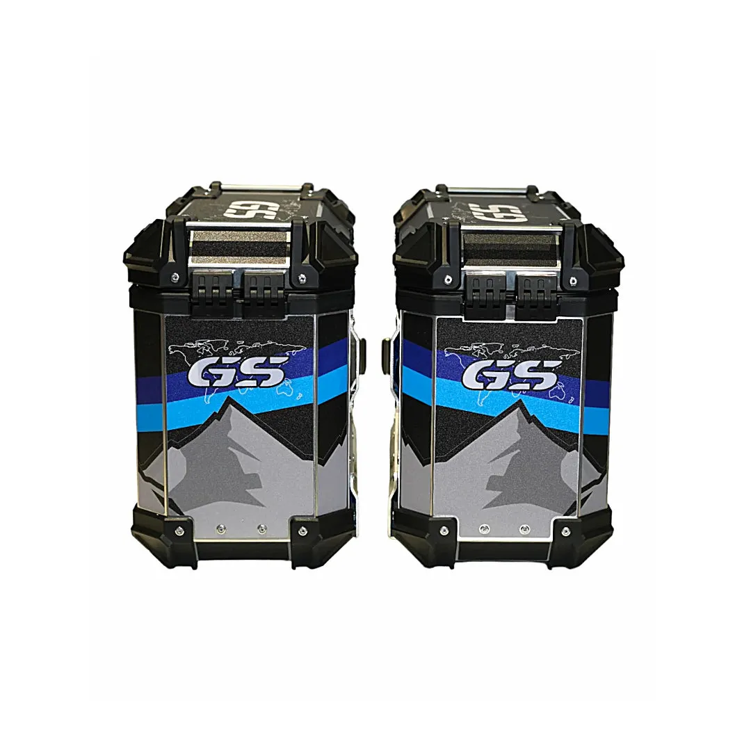 Premium Aluminium Graphics 38L Panniers
