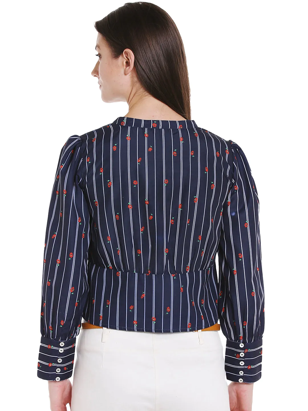 Printed Stripe Top