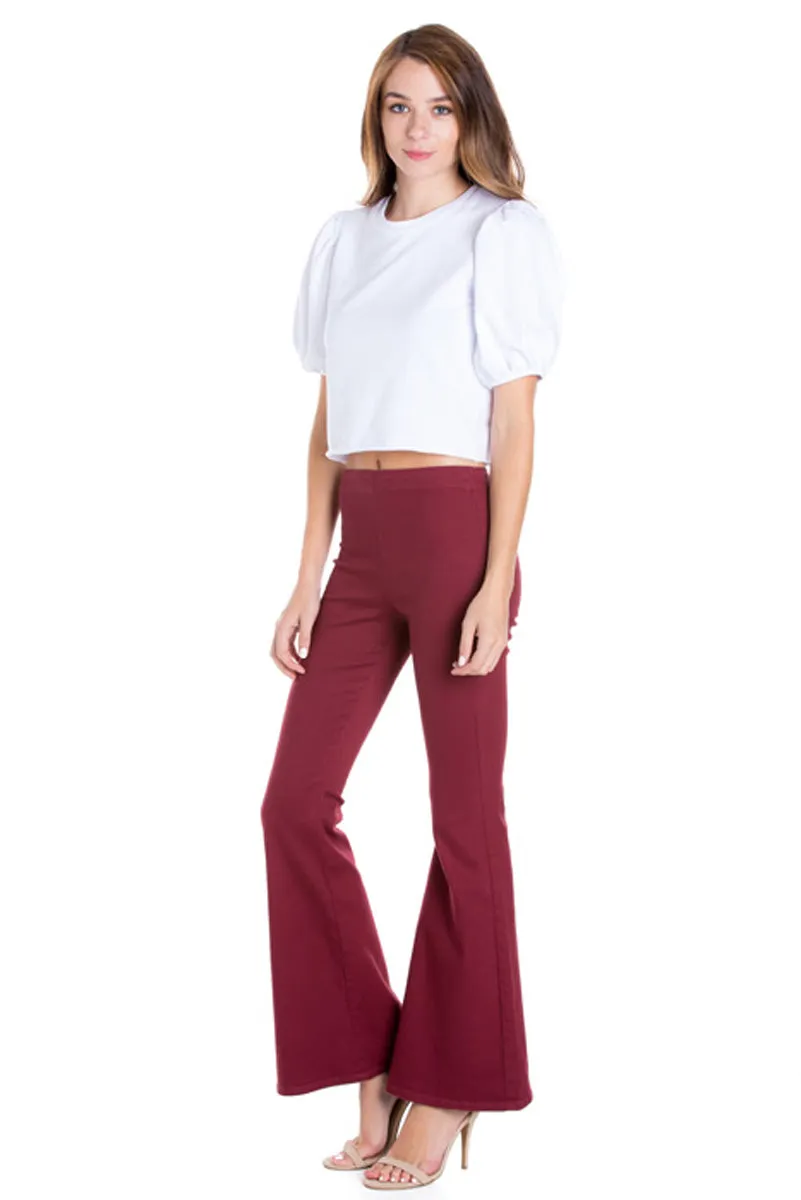 PUFF SLEEVE CROP TOP WHITE
