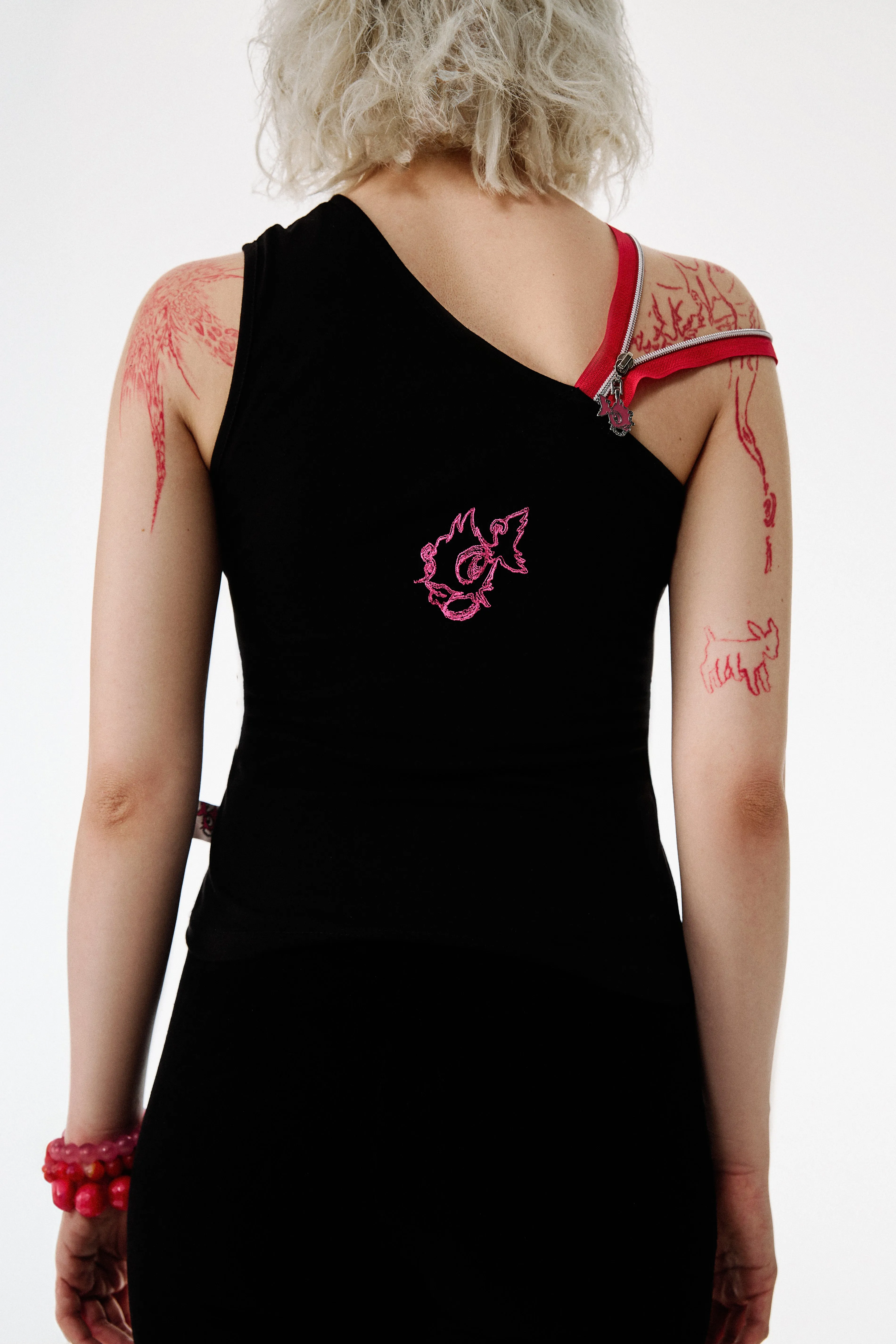 Punkyfish All The Way Zip Tank Top