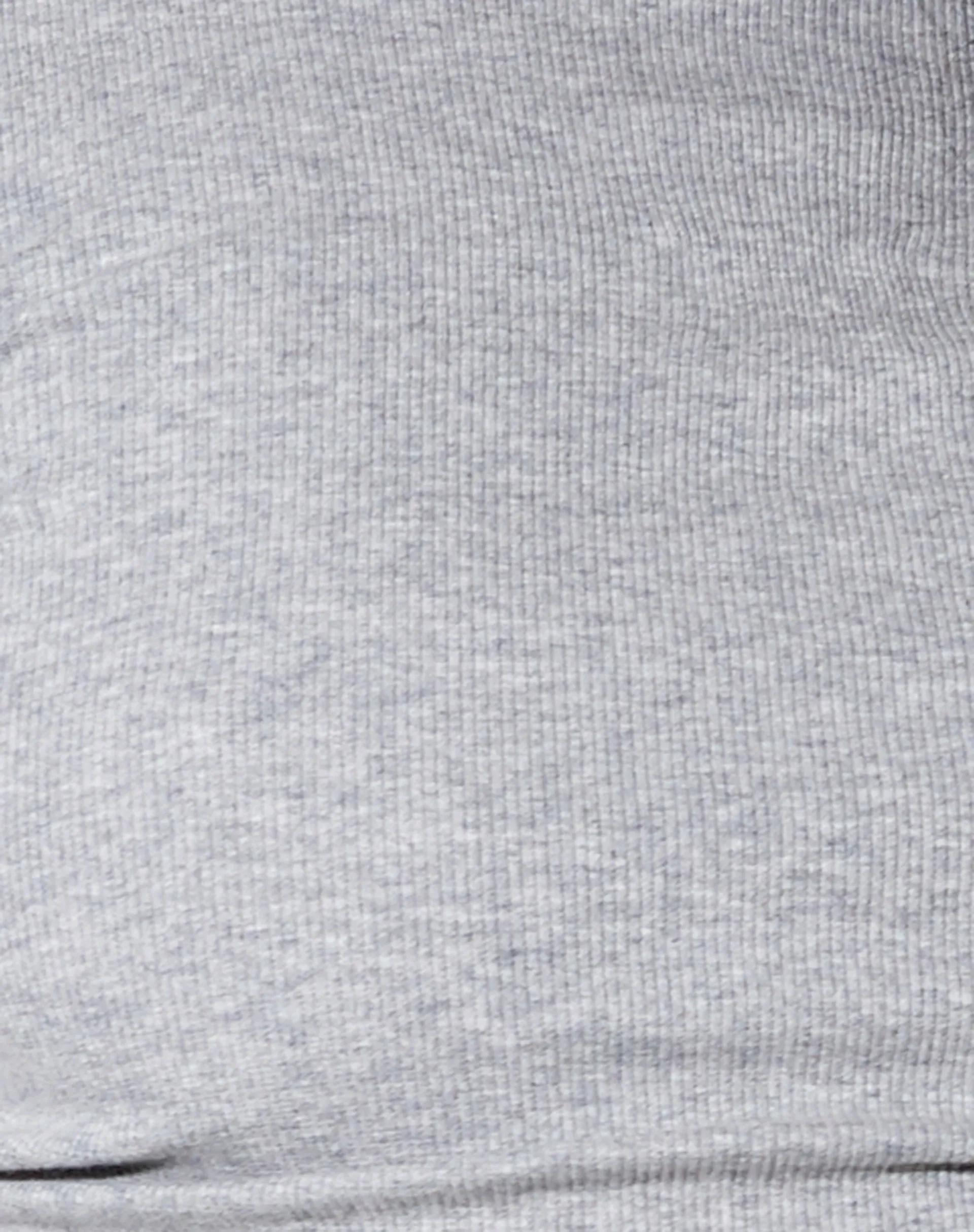 Quelia Crop Top in Rib Greymarl
