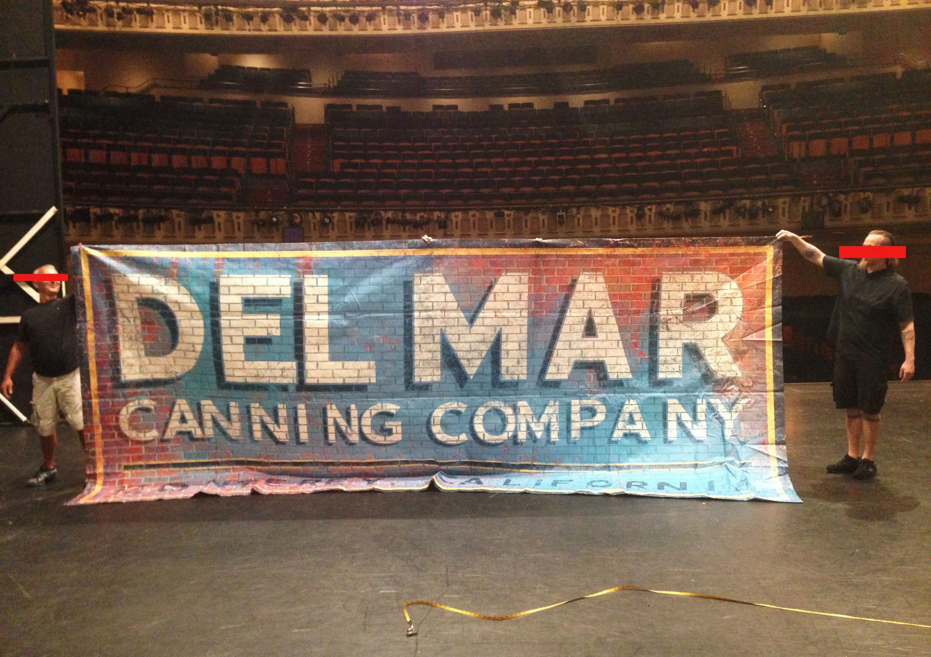 "Del Mar" - Printed Vinyl Banner From Encores! Pipe Dream
