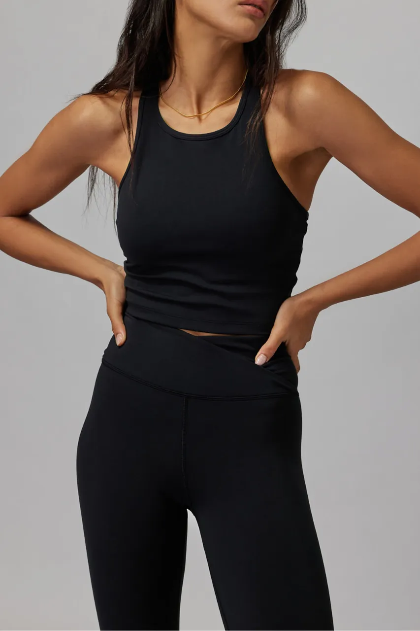 Racer Back Crop Tank