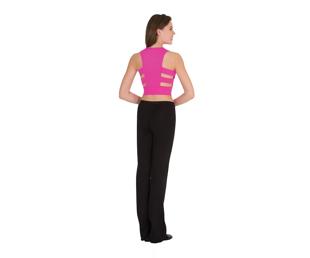 Racer Back Side Cut Crop Top