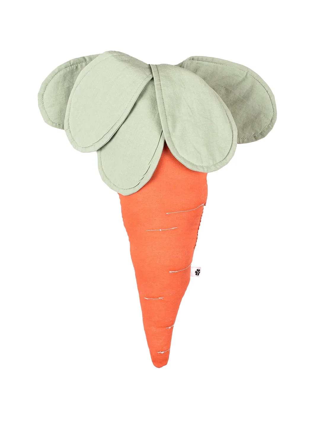 Radiant Carrot Shaped Cushion (Orange)
