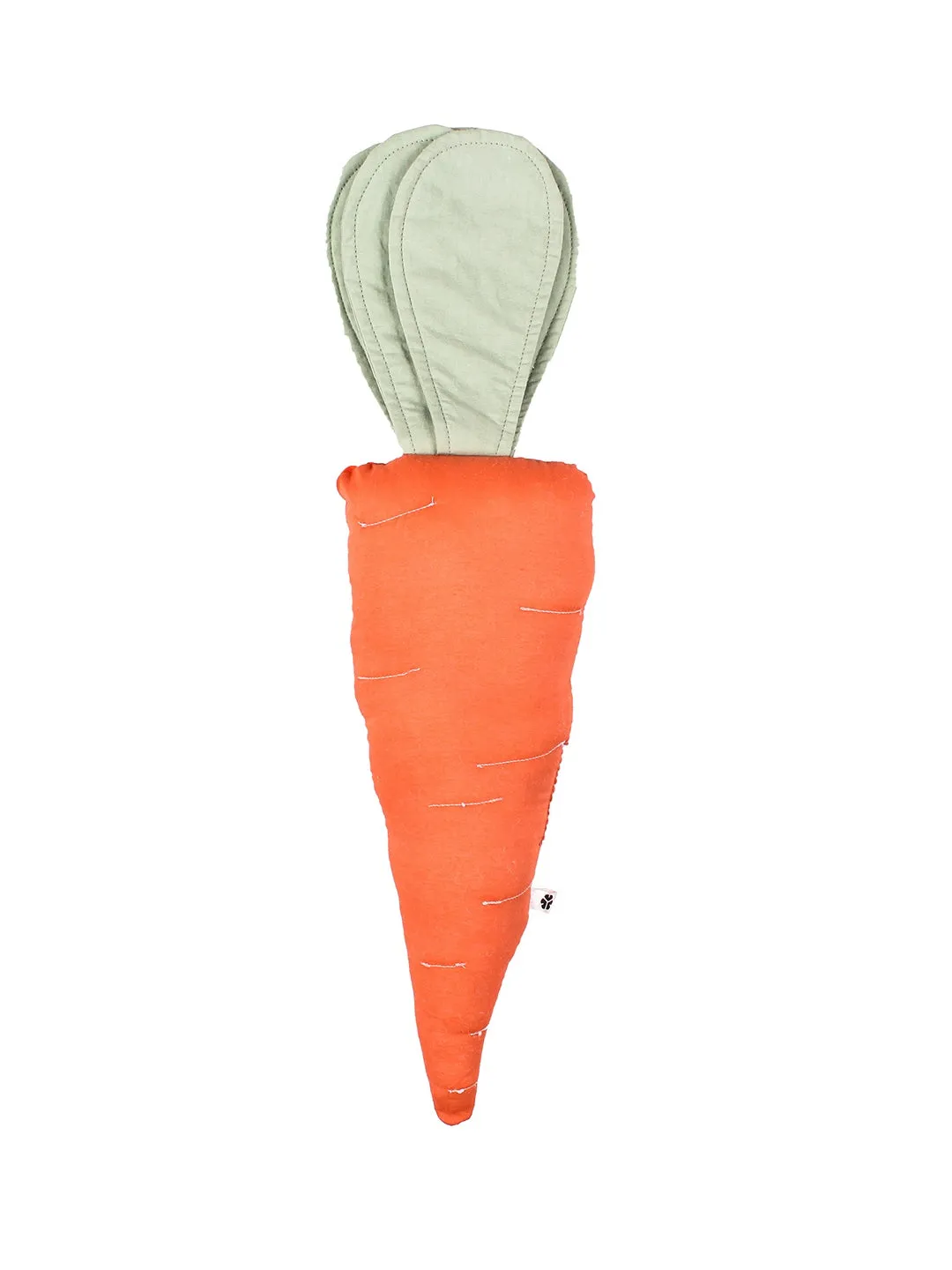 Radiant Carrot Shaped Cushion (Orange)