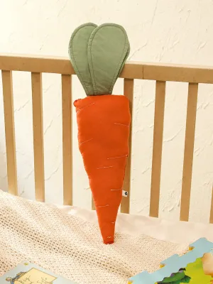Radiant Carrot Shaped Cushion (Orange)