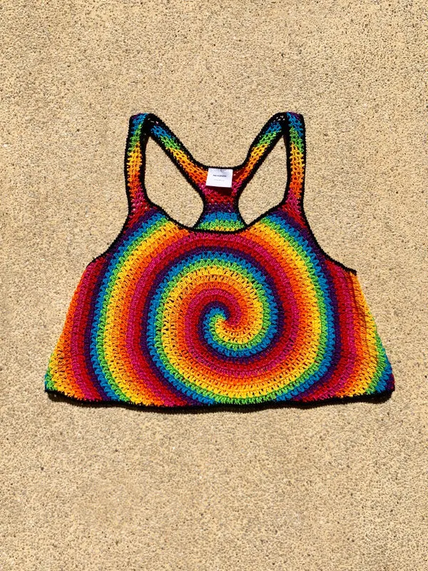 Rainbow Swirl Racerback Top