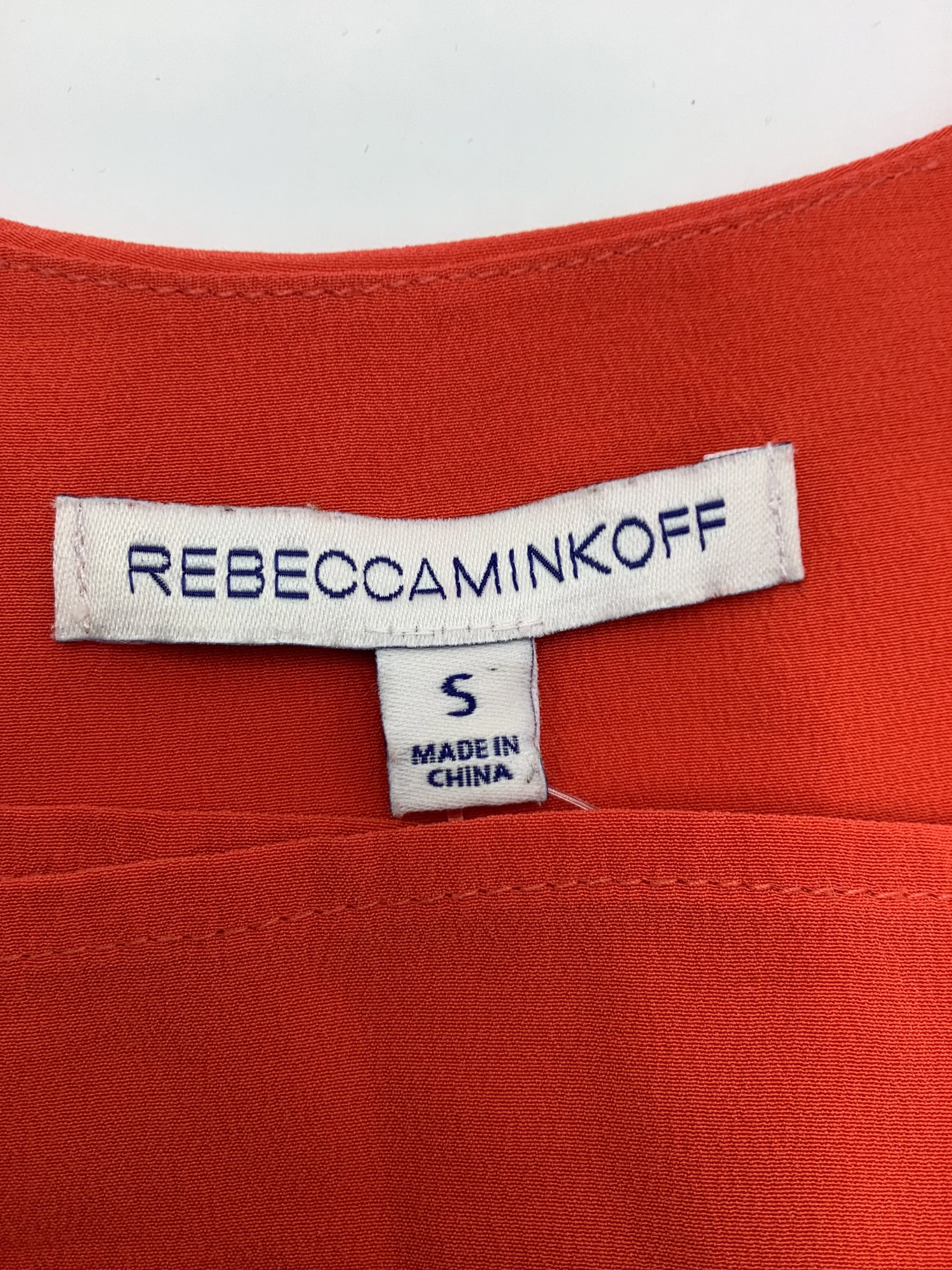 Rebecca Minkoff Top Orange Size: S