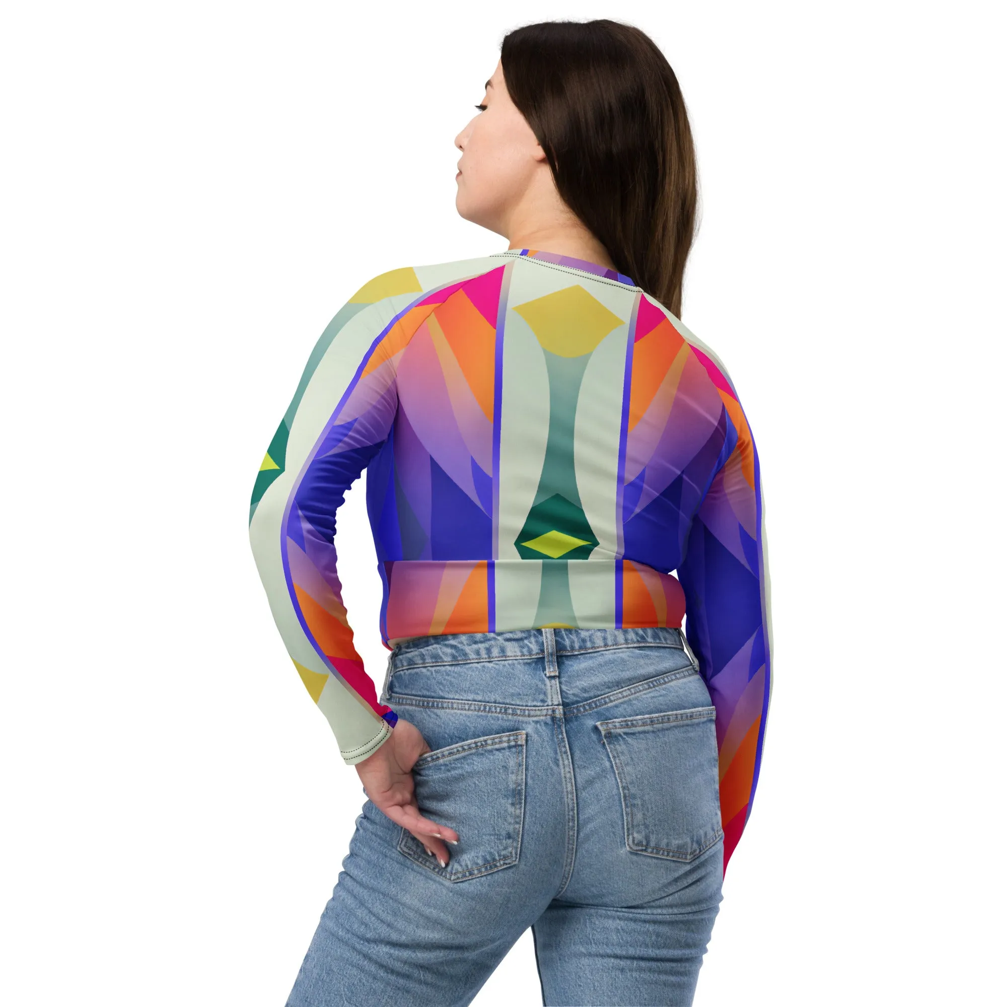 Recycled Long-sleeve Crop Top Perry