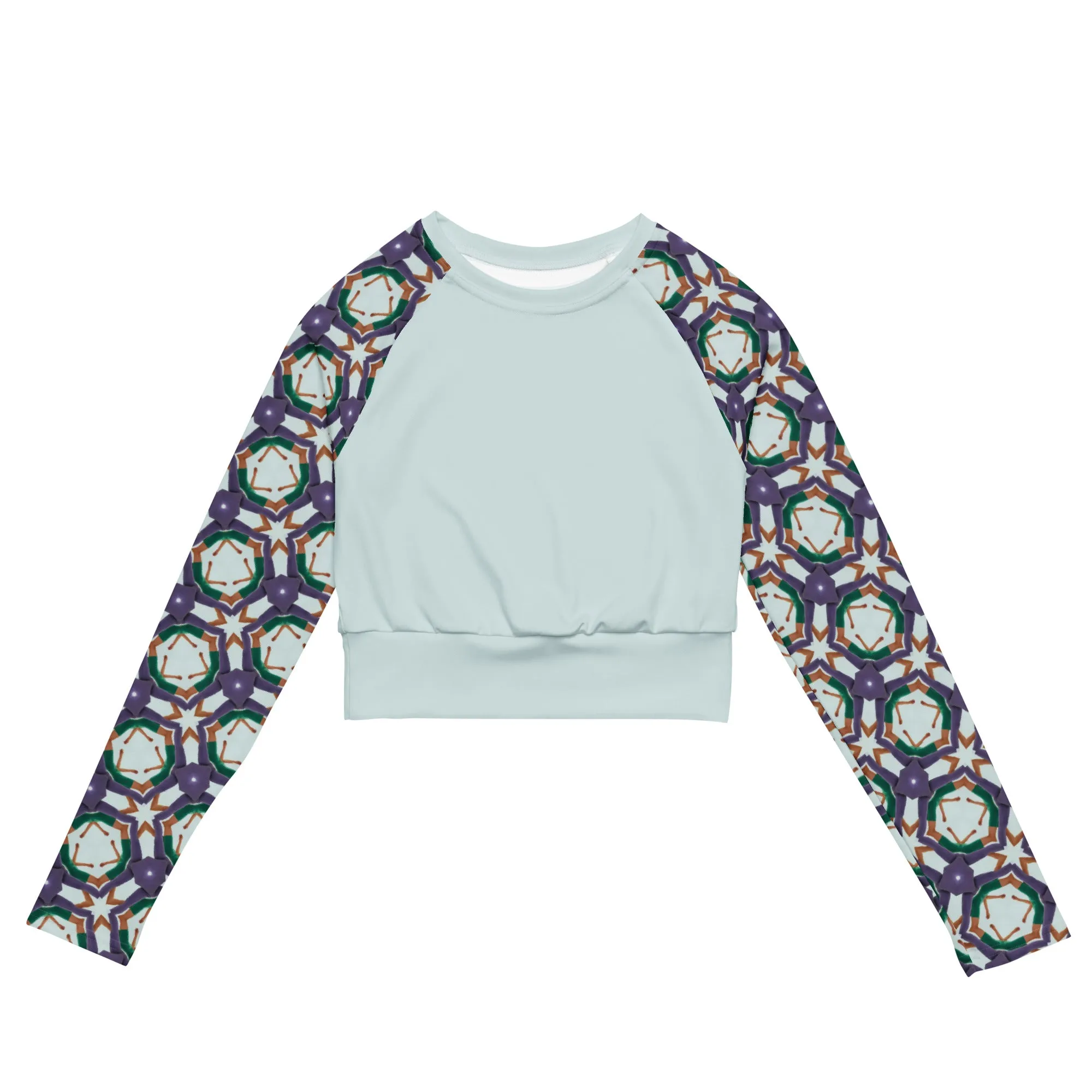 Recycled Long-Sleeve Crop Top Soccer Star