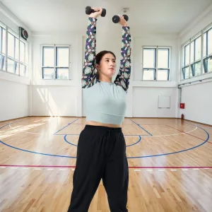 Recycled Long-Sleeve Crop Top Soccer Star