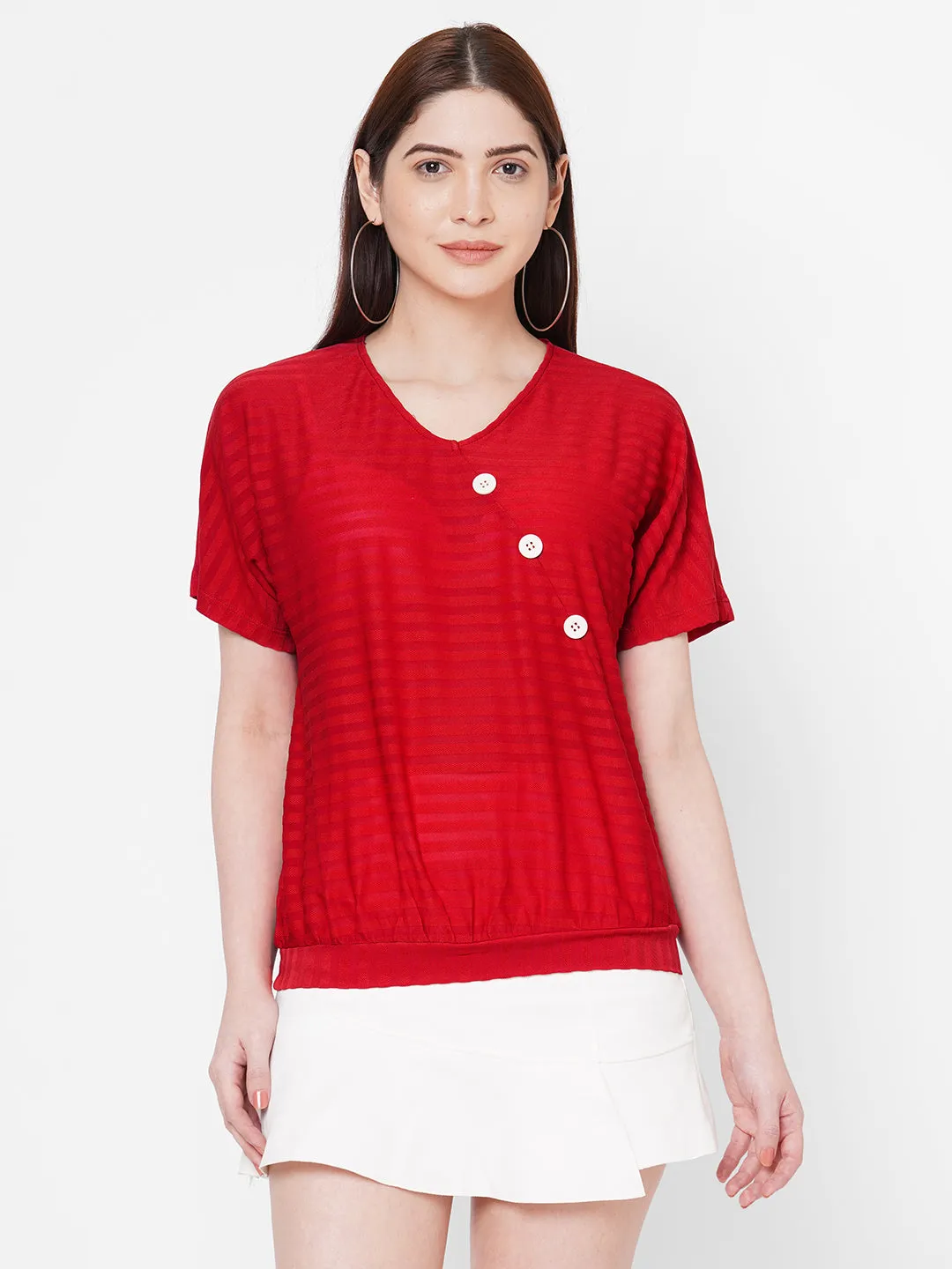 Red Stripes Top