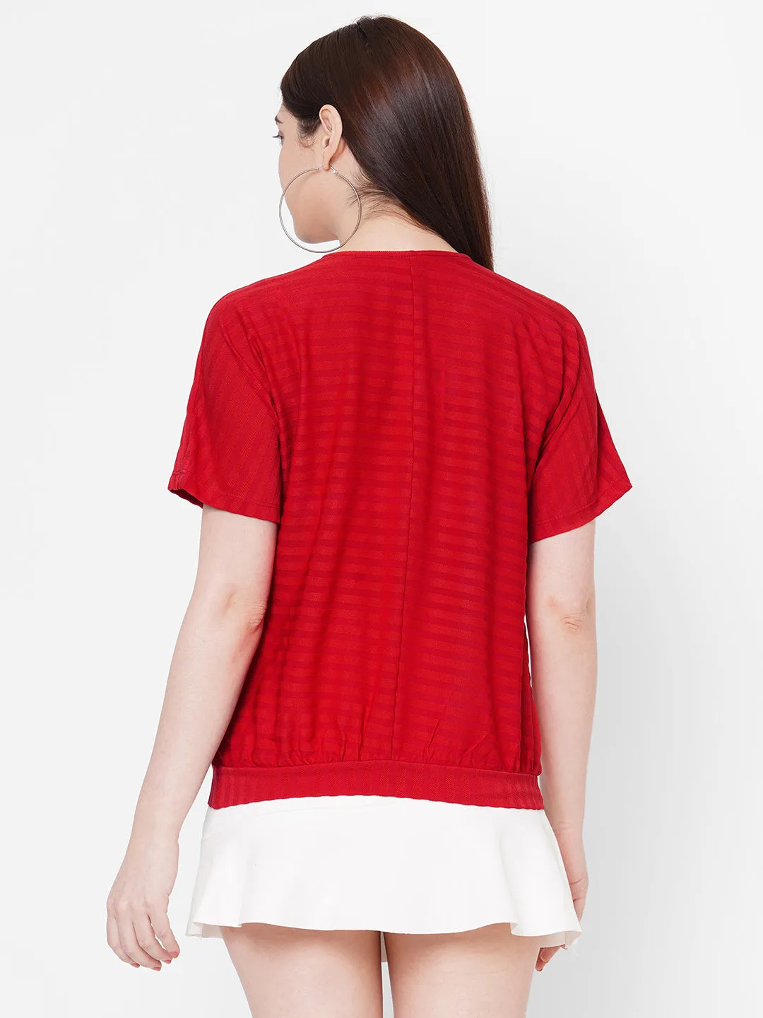 Red Stripes Top