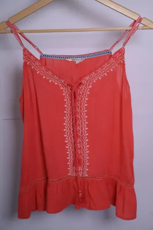 Revelation Orange Crop Top - X-Small
