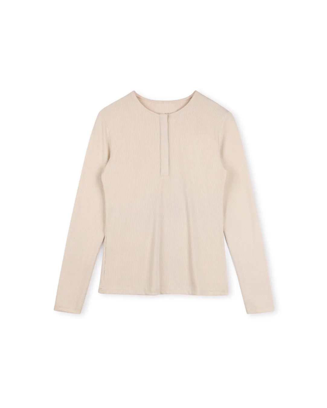 Rib Henley Top