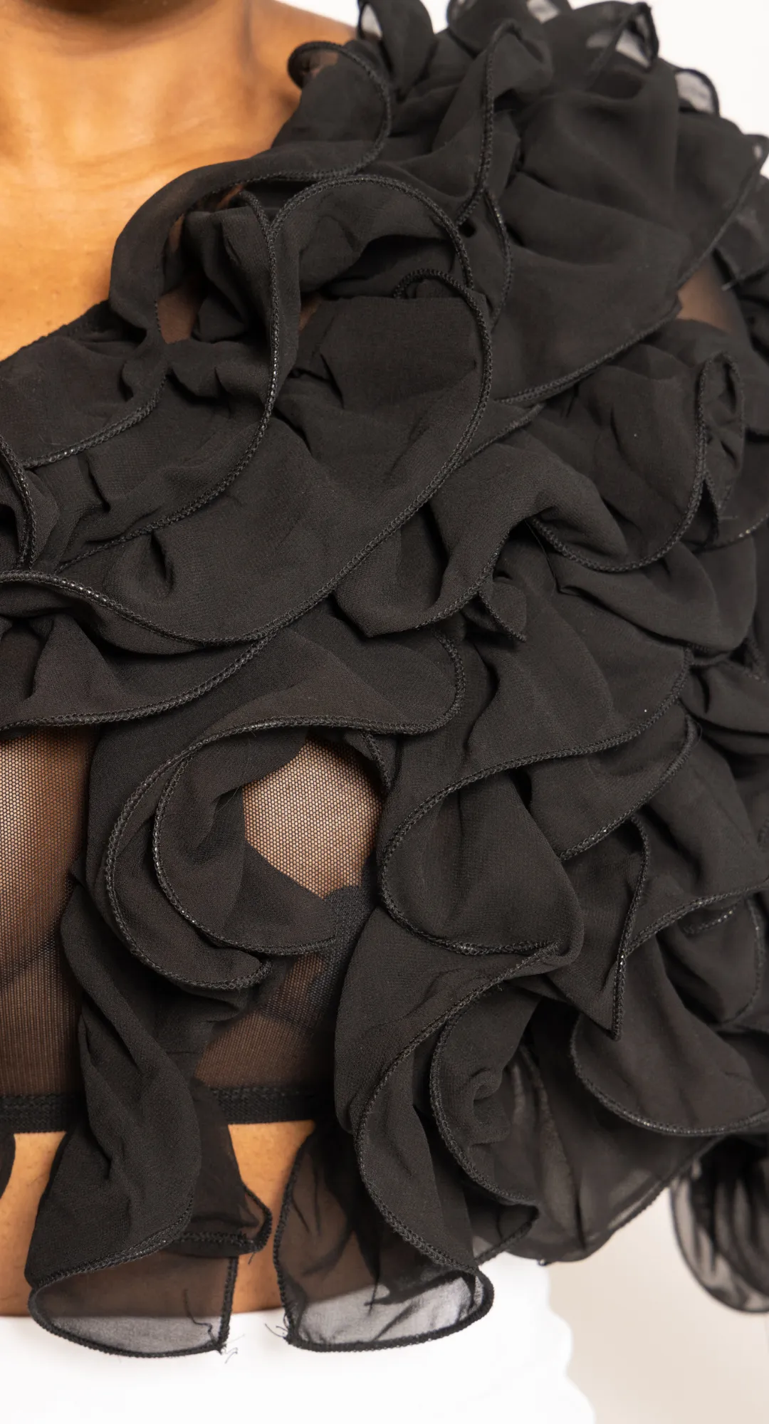 Rosaline Ruffled Crop Top