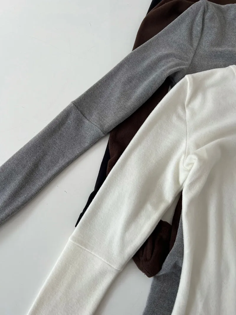 Rosemary Solid Color Slim Long Sleeve Top