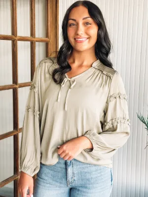 Ruffle Long Sleeve Top