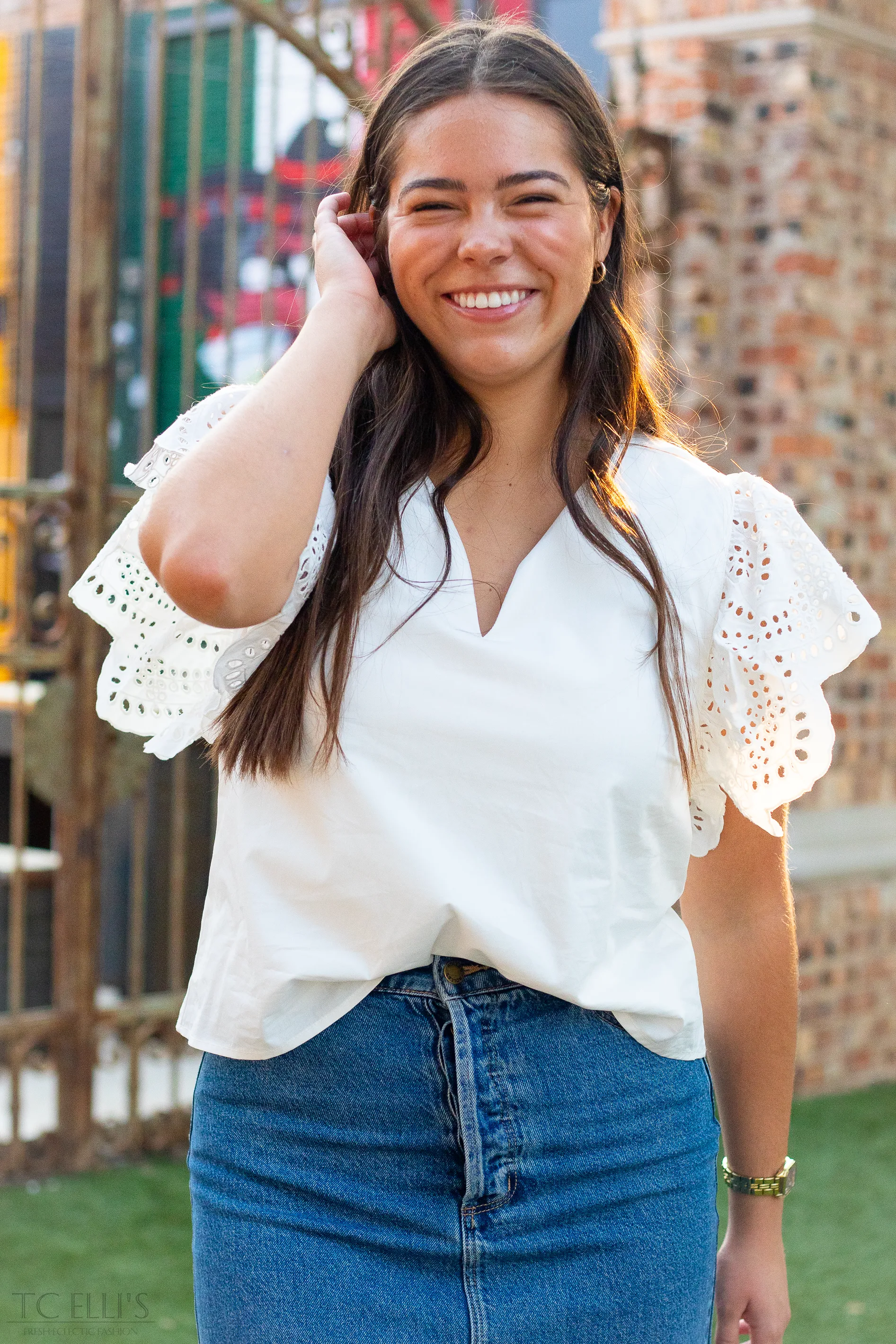 Ruffled Out Top
