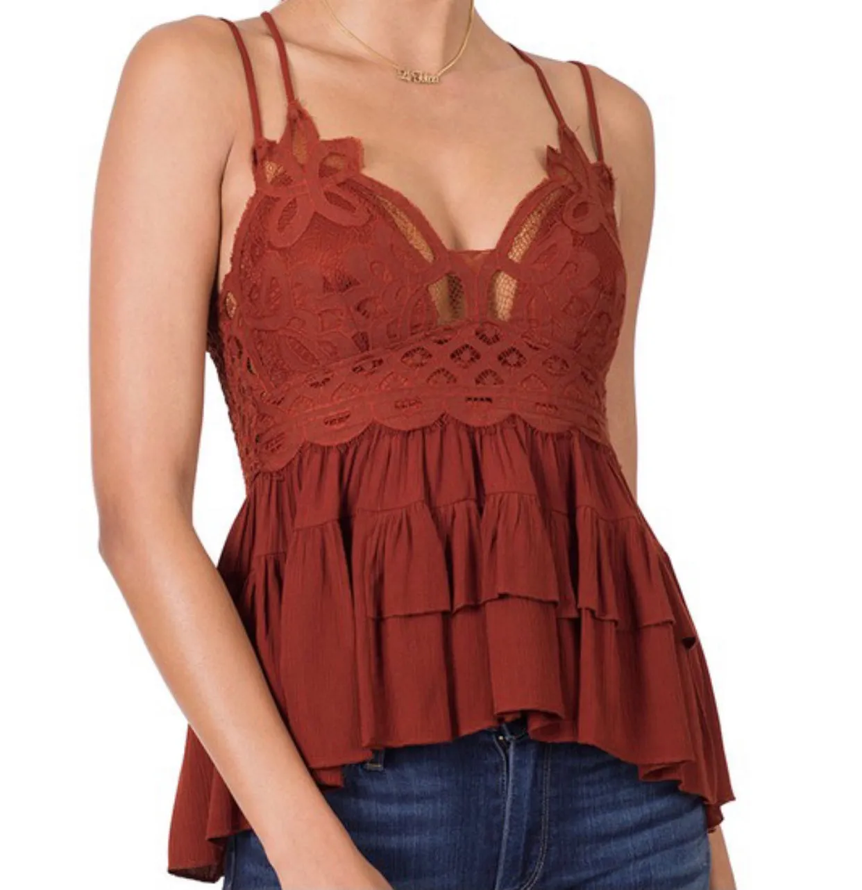 Rust Bralette Top