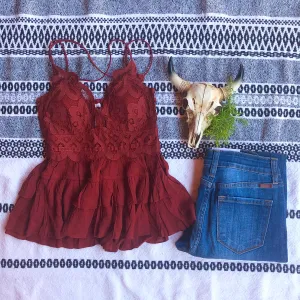 Rust Bralette Top