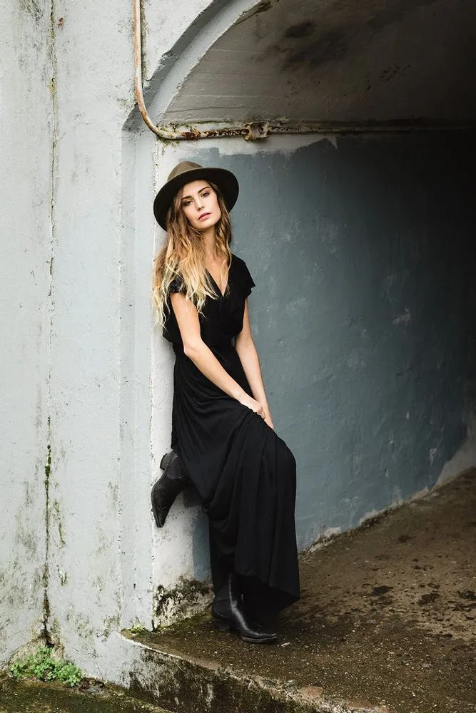 Sammy Wrap Top | Black