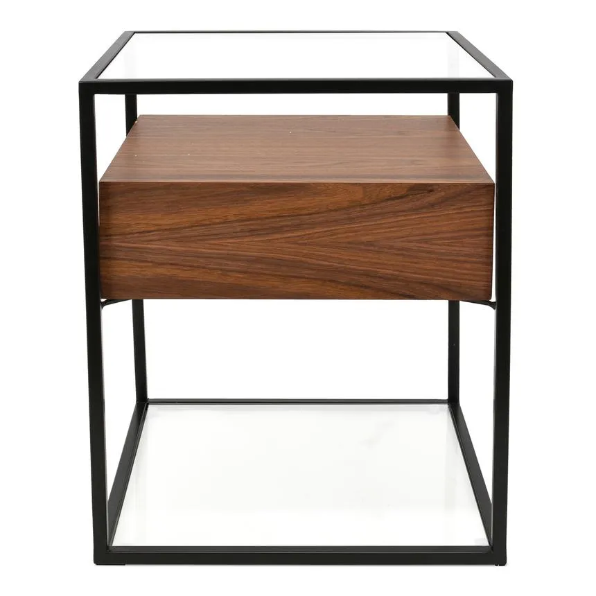 Scandinavian Side Table - Walnut