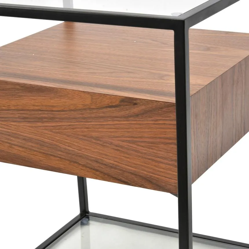 Scandinavian Side Table - Walnut