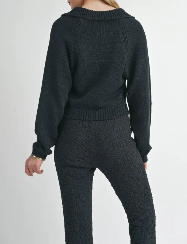 Scarlet Collared Long Sleeve Sweater
