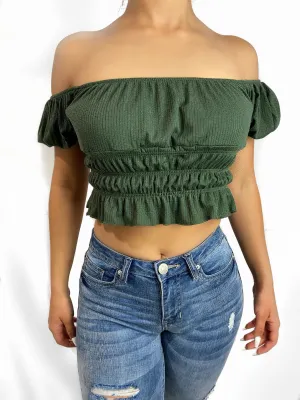 Scrunch Crop Top