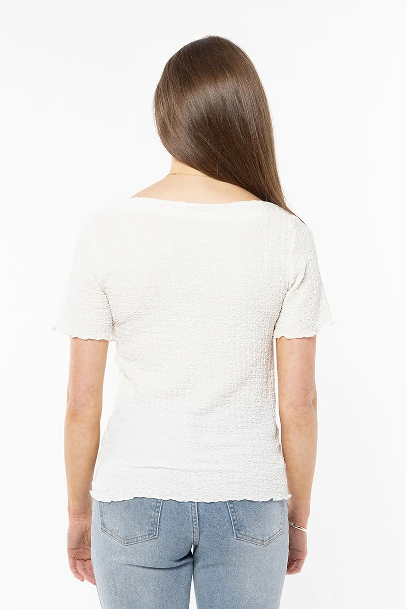 Seeking Lola Maisie Top - Crisp White