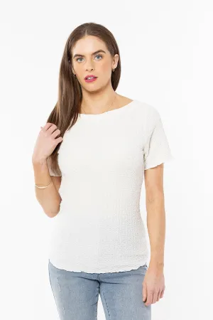 Seeking Lola Maisie Top - Crisp White